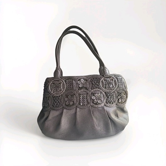 Brighton NALA Circle Of Life Masterpiece Collection Pewter Grey Silver Bag Purse - Picture 1 of 16